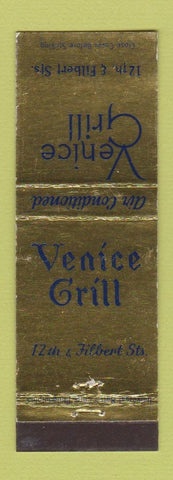 Matchbook Cover - Venice Grill Philadelphia PA