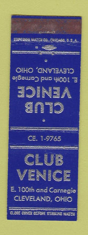 Matchbook Cover - Club Venice Cleveland OH