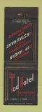 Matchbook Cover - Tod Hotel Youngstown OH WEAR