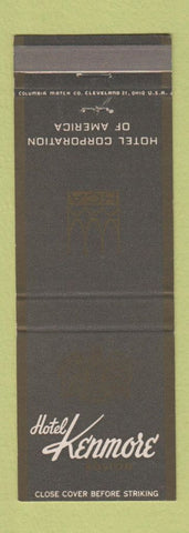 Matchbook Cover - Hotel Kenmore Boston MA