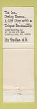 Matchbook Cover - Historic Strasburg Restaurant Motor Inn PA WORN