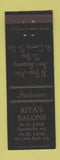 Matchbook Cover - Rita's Salons North Little Rock aR