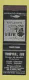 Matchbook Cover - Tropical Inn St Louis MO