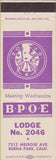 Matchbook Cover - Matchbook Cover Elks Club Buena Park CA