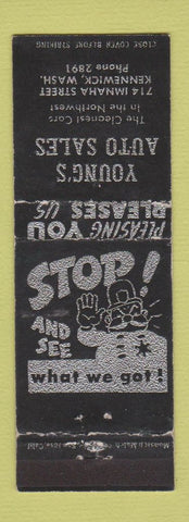 Matchbook Cover - Young's Auto Sales Kennewick WA