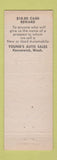 Matchbook Cover - Young's Auto Sales Kennewick WA