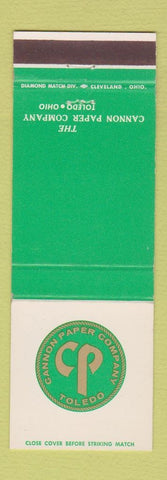 Matchbook Cover - Cannon Paper Company Toledo OH
