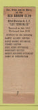 Matchbook Cover - 32nd Division AEF Red Arrow Club WEAR