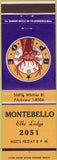 Matchbook Cover - Matchbook Cover Elks Club Montbello CA
