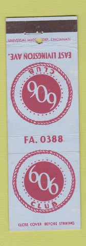 Matchbook Cover - 606 Club Columbus? OH