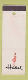 Matchbook Cover - Hialeah flamingo