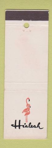 Matchbook Cover - Hialeah flamingo