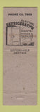 Matchbook Cover - Wilson Refrigeration Pittsburgh PA