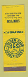 Matchbook Cover - Golden Gate Sport Fishers Sunfish Boat Northern CA