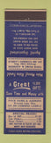 Matchbook Cover - Address Label Offer Boston MA Writewell DD Bean