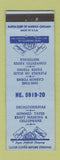 Matchbook Cover - Decalcomanias Tapes Cellophane Cleveland OH paper products