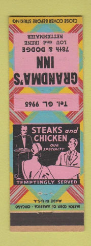 Matchbook Cover - Grandma's Inn Loue Irene Rettenmaier