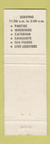 Matchbook Cover - John Schuster's Steak House Masury OH WEAR