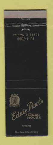 Matchbook Cover - Eddie Pawl's Steer House Detroit MI