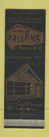 Matchbook Cover - Jack & Eddie's Skylite Restaurant Cleveland Heights OH WEAR