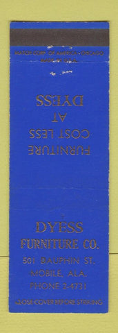 Matchbook Cover - Dyess Furniture Mobile AL