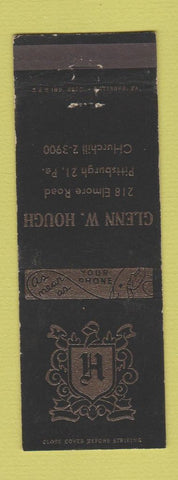 Matchbook Cover - Glenn Hough Pittsburgh PA Plumbing Supply