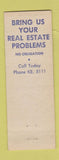 Matchbook Cover - Jack Sweetman Real Estate Dayton OH