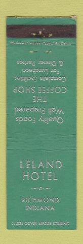 Matchbook Cover - Leland Hotel Richmond IN WEAR GREEN