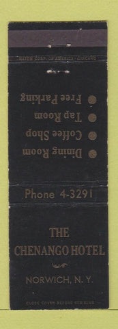 Matchbook Cover - Chenango Hotel Norwich NY