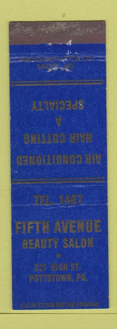 Matchbook Cover - Fifth Avenue Beauty Salon Pottstown PA