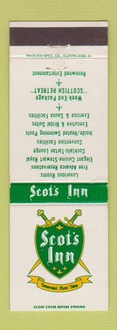 Matchbook Cover - Scot's Inn Columbus OH Springfield Lima Piqua