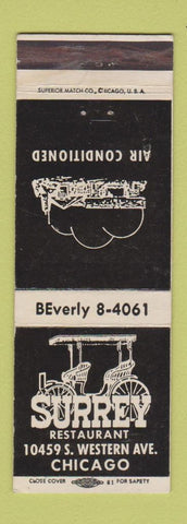 Matchbook Cover - Surrey Restaurant Chicago IL