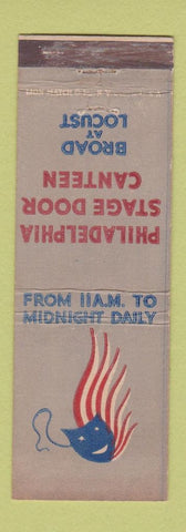 Matchbook Cover - Philadelphia Stage Door Canteen PA