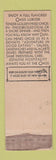Matchbook Cover - Oasis Seafood Branford CT Federal