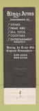 Matchbook Cover - Kings Arms Steak House Toluca Lake Burbank CA WEAR