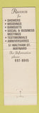 Matchbook Cover - Russo's Restaurant Maynard MA