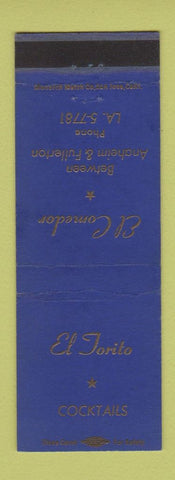 Matchbook Cover - El Comedor Bar Anaheim Fullerton CA