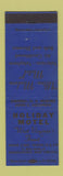 Matchbook Cover - Holiday Motel Morgantown WV