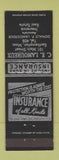 Matchbook Cover - CE Lamoureux Insurance Easthampton MA