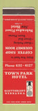 Matchbook Cover - Town Park Hotel Scottsbluff NE WEAR