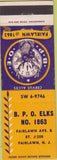 Matchbook Cover - Matchbook Cover Elks Club Fairlawn NJ