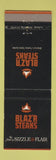 Matchbook Cover - Blaz'r Steaks Memphis TN