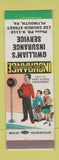 Matchbook Cover - G William's Insurance Plymouth PA