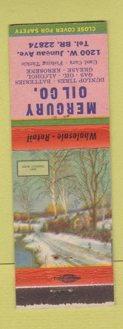 Matchbook Cover - Mercury Oil Dunlop Tires