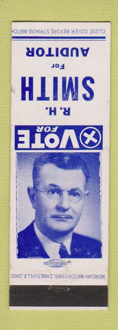 Matchbook Cover - RH Smith Auditor Election