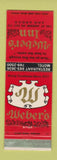 Matchbook Cover - Webe's Inn Ann Arbor MI
