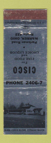 Matchbook Cover - Cisco Restaurant Warren OH WEAR