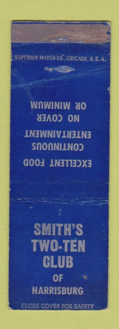 Matchbook Cover - Smith's Two Ten Club Harrisburg PA WEAR