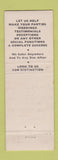 Matchbook Cover - Bunny's Catering Service Restaurant Lawrence MA WEAR