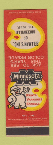 Matchbook Cover - Minnesota Paints Sellman's Greenville SC?